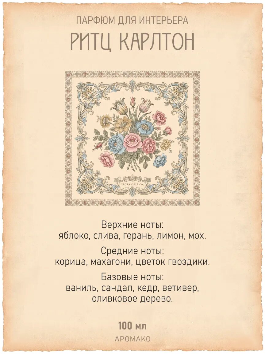 Спрей для дома AromaKo «Ритц-Карлтон», 100 мл Premium