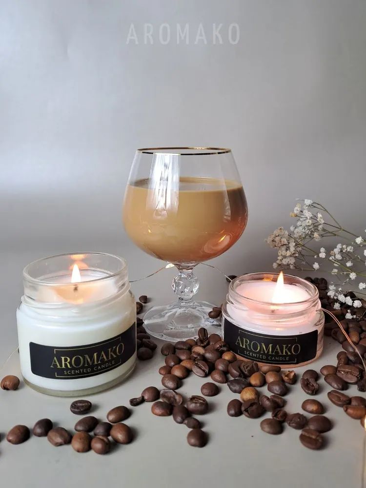 Аромасвеча AromaKo «Кофе и Бэйлис»