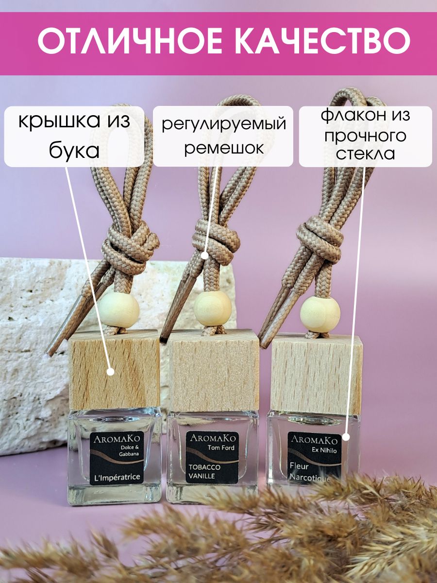 Набор подвесного автопарфюма «L'Imperatrice, Tobacco-Vanille, Fleur Narcotique», 3 × 8 мл