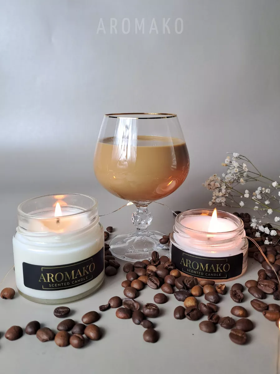 Аромасвеча AromaKo «Кофе и Бэйлис», 50 г