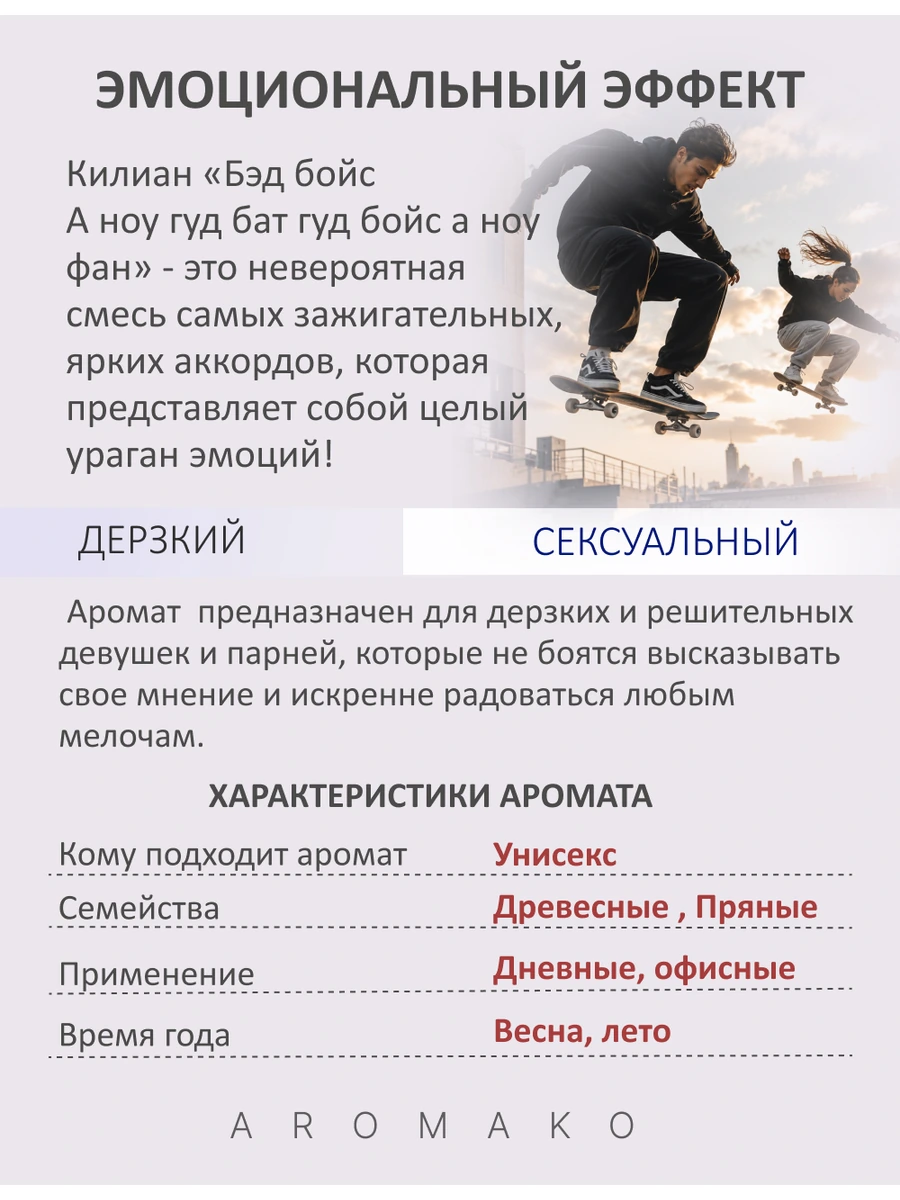Масляные духи — Bad Boys, 10 мл