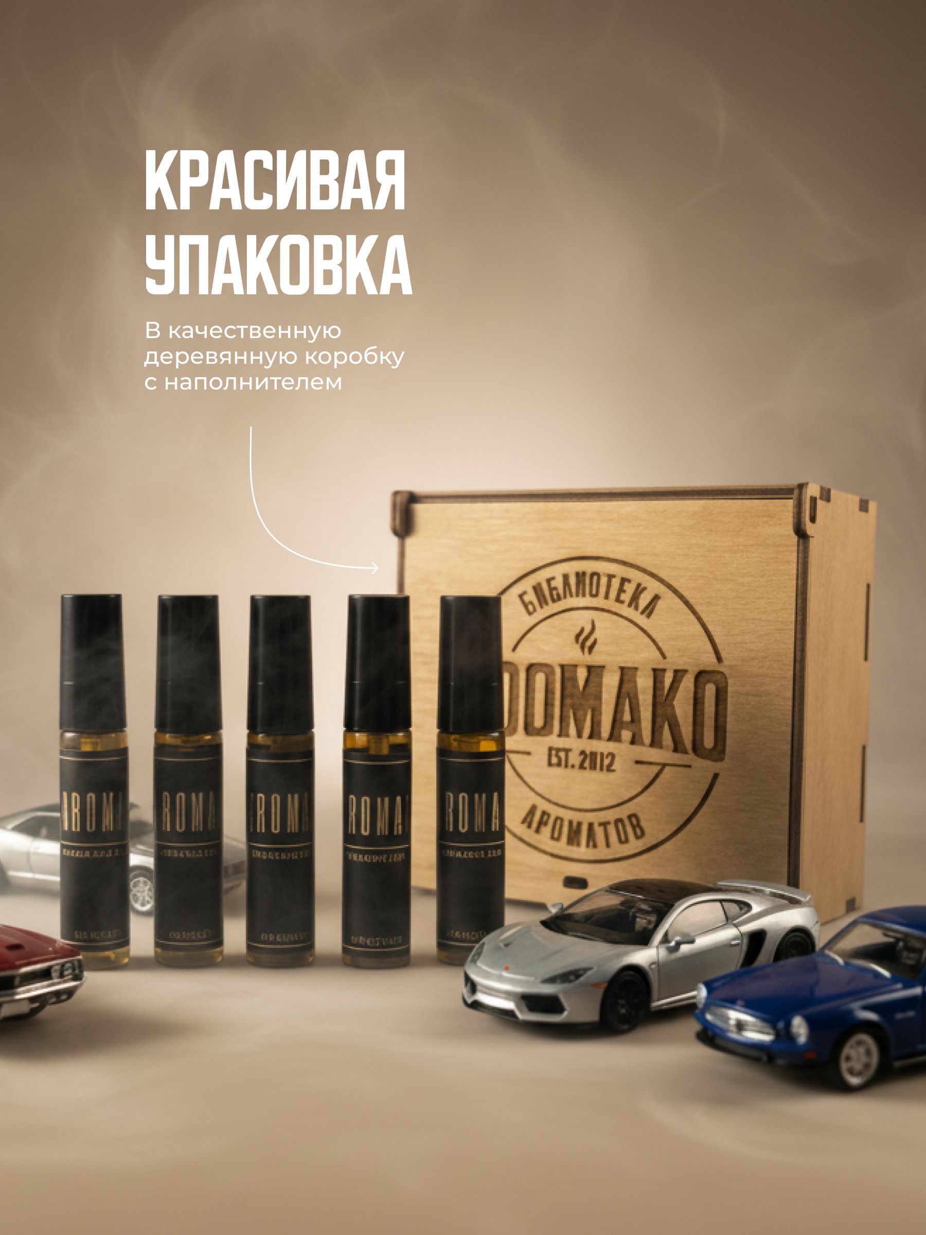 Набор миниатюр автопарфюма-спрея «Коллекция ароматов», 5 × 5 мл