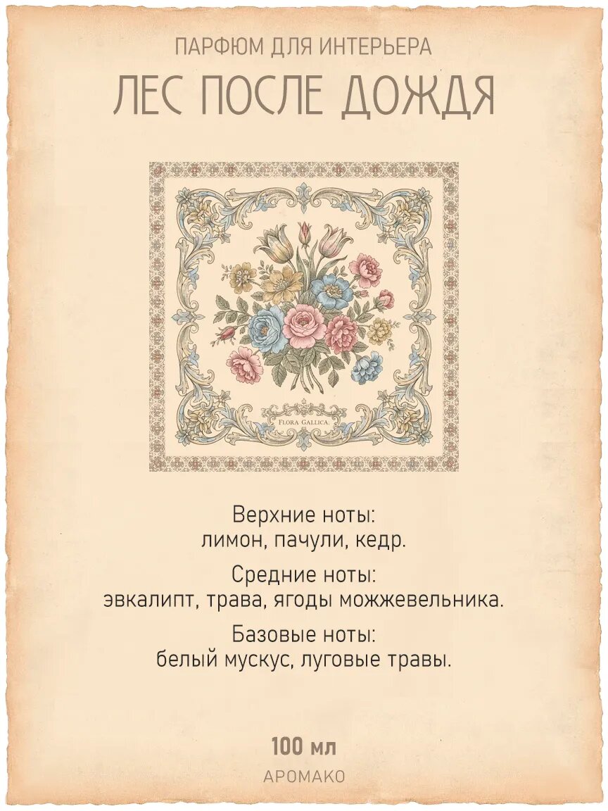 Спрей для дома AromaKo «Лес после дождя», 100 мл Premium
