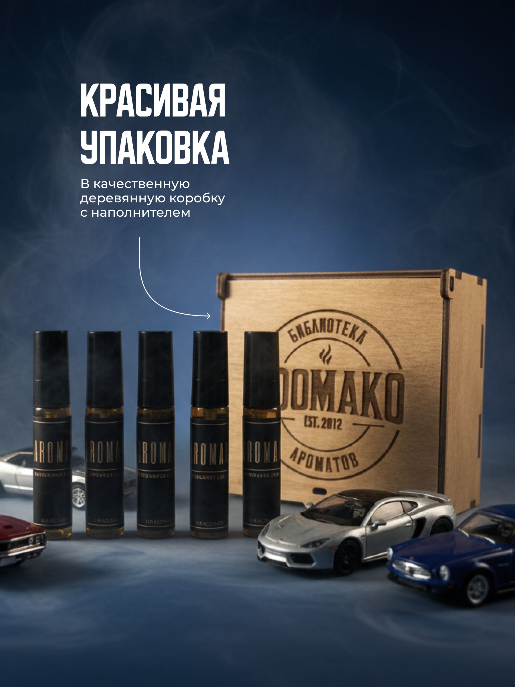 Набор миниатюр автопарфюма-спрея «Коллекция ароматов», 5 × 5 мл