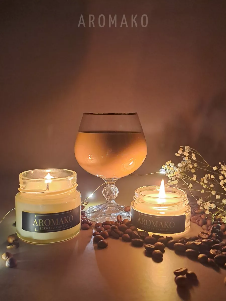Аромасвеча AromaKo «Кофе и Бэйлис», 50 г